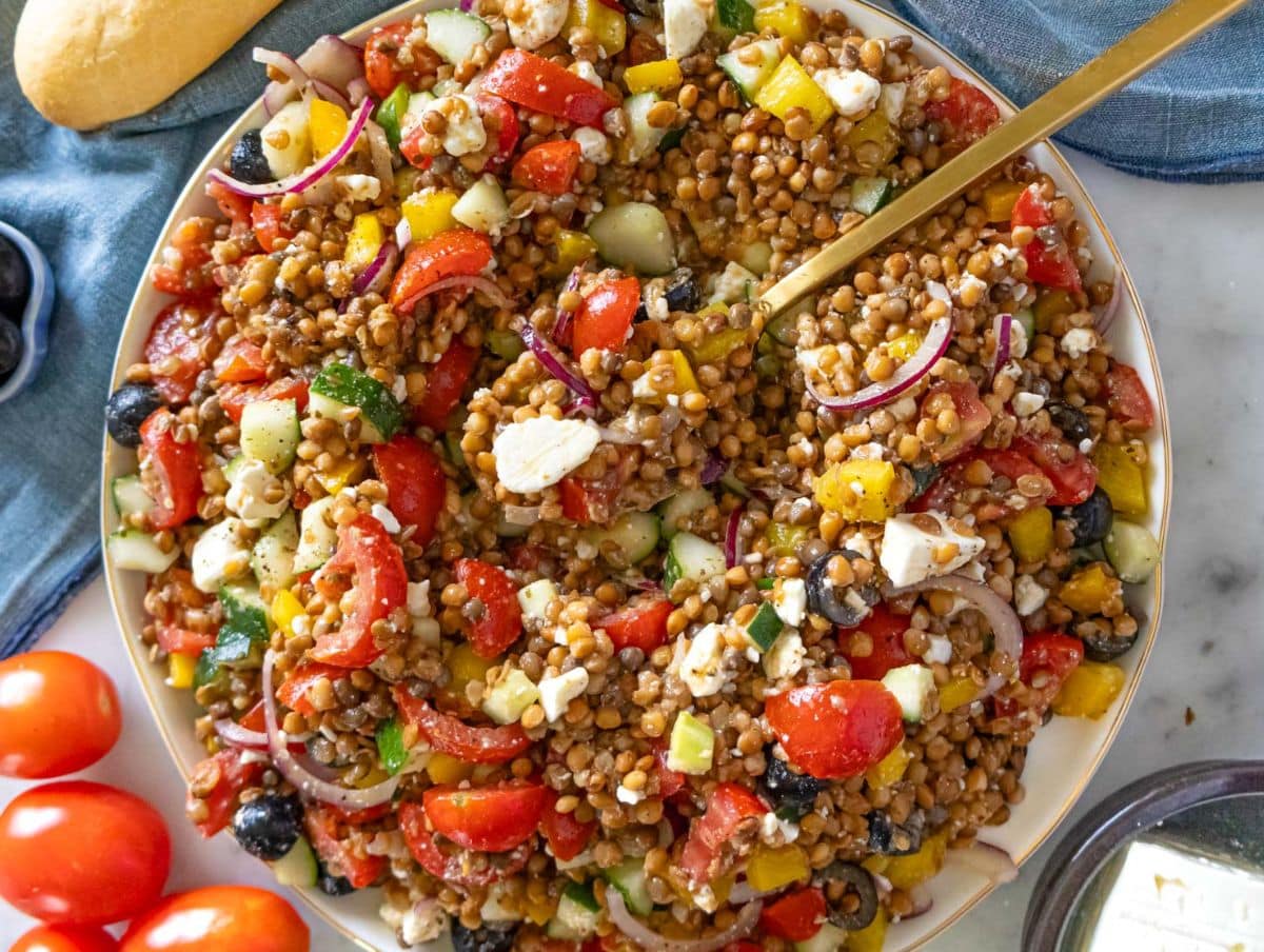 Greek Lentil Salad: Your Ultimate Make-Ahead, Non-Soggy Lunch